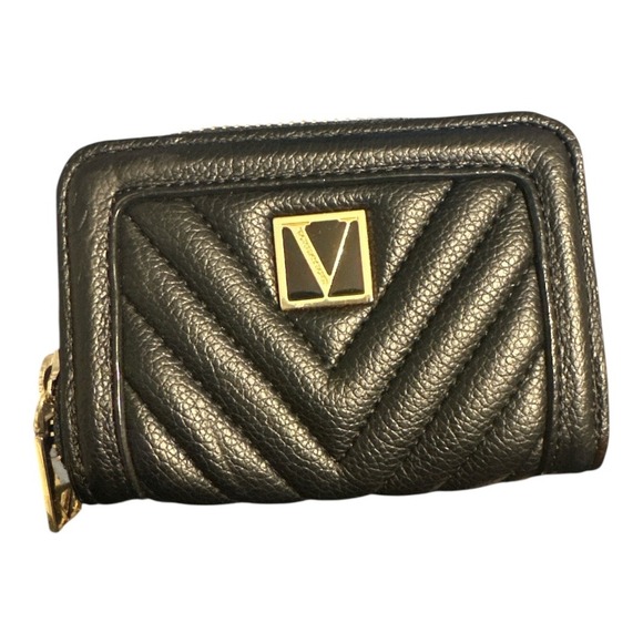 Victoria's Secret Small Black Zip Around Wallet - Picture 2 of 8